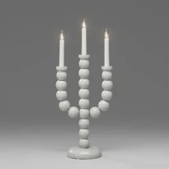 Adventsstaker>Konstsmide Adventsstake 3 armet - Grå