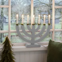 Adventsstaker>Konstsmide Adventsstake 7 armet - Grå