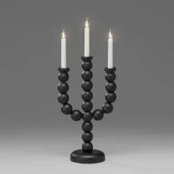 Adventsstaker>Konstsmide Adventsstake 3 armet - Svart