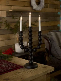 Adventsstaker>Konstsmide Adventsstake 3 armet - Svart