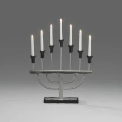 Adventsstaker>Konstsmide Adventsstake 7 armet ubehandlet metall