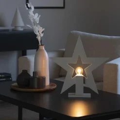 Adventsstjerner>Konstsmide Adventsstjerne på fot 35 cm