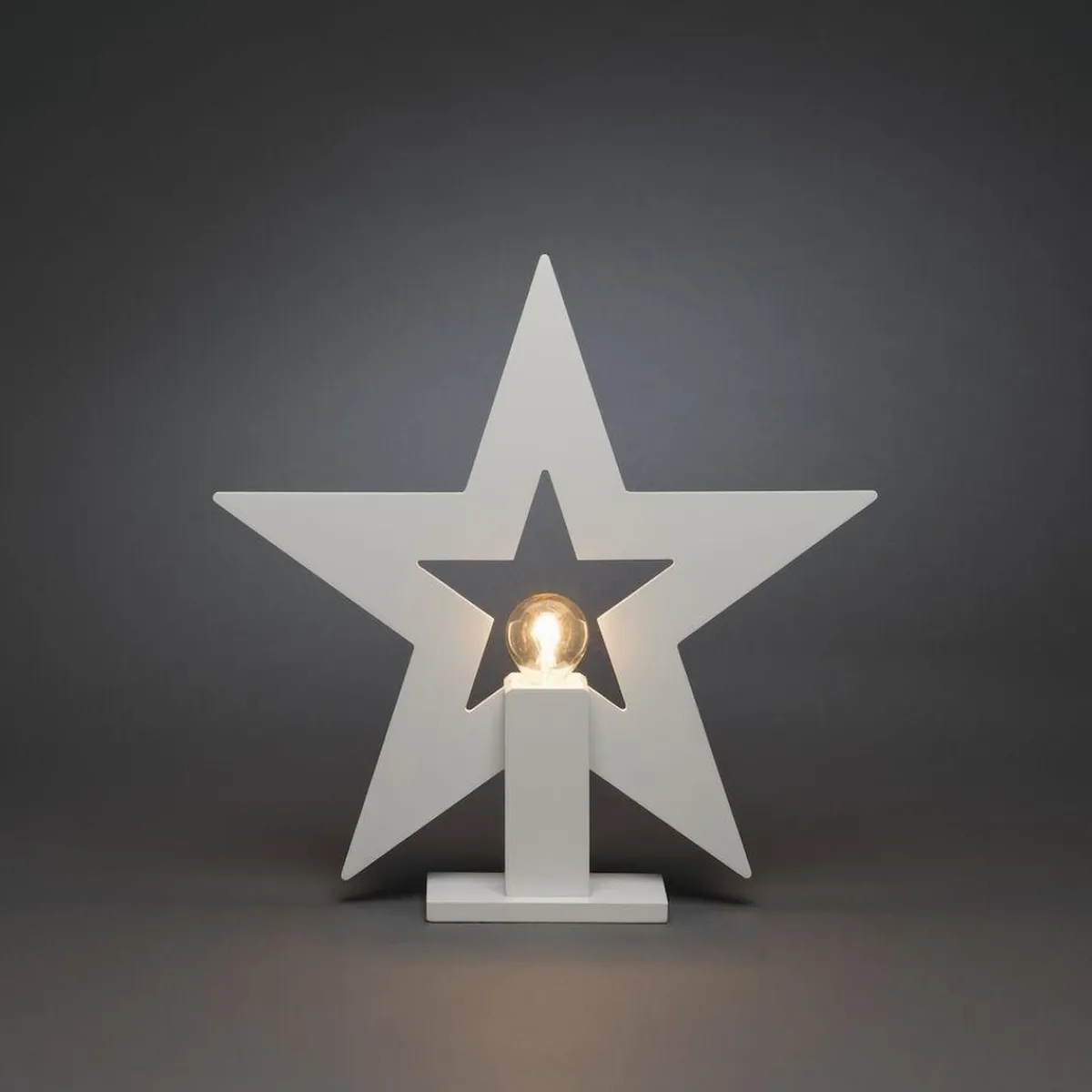 Adventsstjerner>Konstsmide Adventsstjerne på fot 35 cm