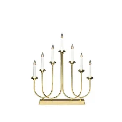 Adventsstaker>Konstsmide Adventstake 7 armet Messingfarget