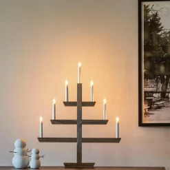 Adventsstaker>Konstsmide Adventstake 7 armet Brun