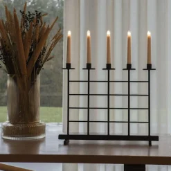 Adventsstaker>Konstsmide Adventstake 5 armet metall Svart