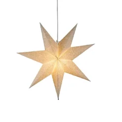 Adventsstjerner>Konstsmide Adventstjerne 60 cm med broderi Hvit