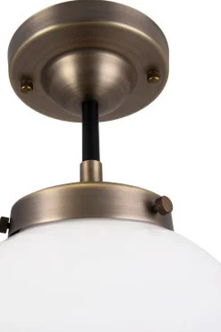 Kjøkkenbelysning Tak|Taklamper / Takplafonder>Globen Lighting Ally Plafond IP44 - Antikk Messing