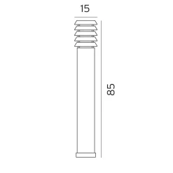 Lightup-Pris|Pullert>Norlys Alta pullert - 85cm Ubehandlet