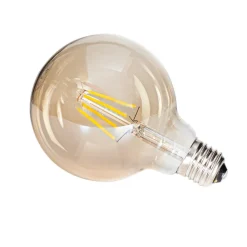 Dekorpære E27|Led-Pærer E27 Sokkel>By Rydens LED dimbar E27 4W 95mm Amber