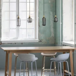 Kjøkkenbelysning Tak|Takpendler>Normann Copenhagen Amp pendel L - Røyk/Messing Messing / Røyk