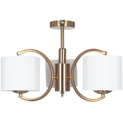 Kjøkkenbelysning Tak|Taklamper / Takplafonder>Pacific Lifestyle Arcadia taklampe 3 arm - Messing