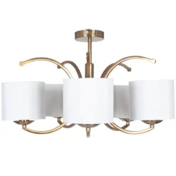 Kjøkkenbelysning Tak|Taklamper / Takplafonder>Pacific Lifestyle Arcadia taklampe 5 arm - Messing