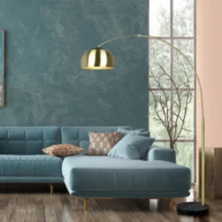 Interiørlamper Gulv|Leselamper Gulv>Trio Lighting Argentina gulvlampe - Messing