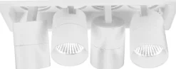 Kjøkkenbelysning Tak|Spotter & Skinner>NorDesign Aria mini flex K4 downlight justerbar 4x5W 2700K RA90 Dimbar - Hvit