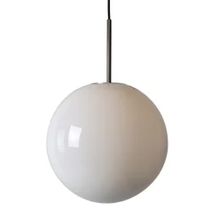Kjøkkenbelysning Tak|Takpendler>Hadeland Glassverk Arkivlampe 4014 - 50 cm - Hvit - stål Opal / Stål