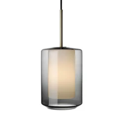 Kjøkkenbelysning Tak|Takpendler>Hadeland Glassverk Arkivlampe 4245 - Messing Opal / Messing