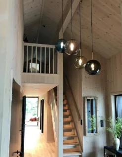 Kjøkkenbelysning Tak|Takpendler>Hadeland Glassverk Arkivlampe 4014 40 cm - Blå - Messing Blå / Messing