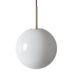 Kjøkkenbelysning Tak|Takpendler>Hadeland Glassverk Arkivlampe 4014 25 cm - Hvit - Messing Hvit / Messing