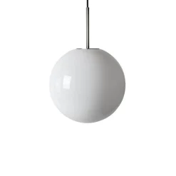 Kjøkkenbelysning Tak|Takpendler>Hadeland Glassverk Arkivlampe 4014 30 cm - Hvit - Stål Opal / Stål