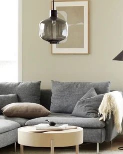 Kjøkkenbelysning Tak|Takpendler>Hadeland Glassverk Arkivlampe 4180 - Large - Røykfarget - Stål