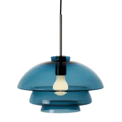 Kjøkkenbelysning Tak|Takpendler>Hadeland Glassverk Arkivlampe 4006 Large - Blå - Stål Blå / Stål