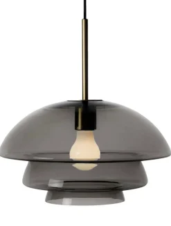 Kjøkkenbelysning Tak|Takpendler>Hadeland Glassverk Arkivlampe 4006 Large - Grå - Matt Messing Grå / Matt messing