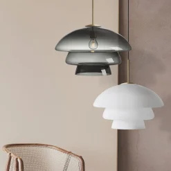 Kjøkkenbelysning Tak|Takpendler>Hadeland Glassverk Arkivlampe 4006 Large - Grå - Stål Grå / Stål