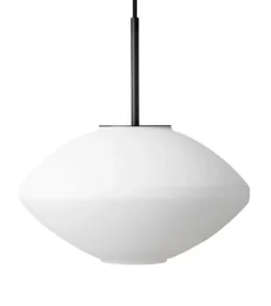 Kjøkkenbelysning Tak|Takpendler>Hadeland Glassverk Arkivlampe 4280 Matt Hvit Sandblåst - Sort Matt Hvit / Svart