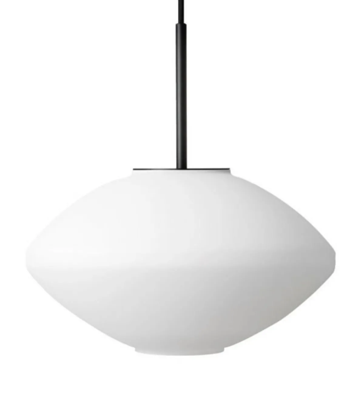 Kjøkkenbelysning Tak|Takpendler>Hadeland Glassverk Arkivlampe 4280 Matt Hvit Sandblåst - Sort Matt Hvit / Svart