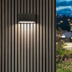 Utelamper Med Opp/Ned Lys>Sg Armaturen As Arlon vegglampe utendørs 10W 2700 Kelvin IK10 IP65 - Dimbar