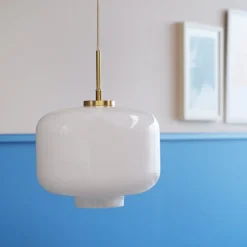 Kjøkkenbelysning Tak|Takpendler>Dyberg Larsen Arp takpendel 25 cm - Messing/Opal glass Messing / Opal