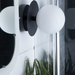 Kjøkkenbelysning Tak|Taklamper / Takplafonder>Globen Lighting Art deco tak/vegglampe - Svart