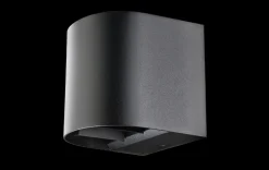 Utelamper Med Opp/Ned Lys>Sg Armaturen As Artes round vegglampe opp/ned utendørs IP65 8W 3000K Dimbar