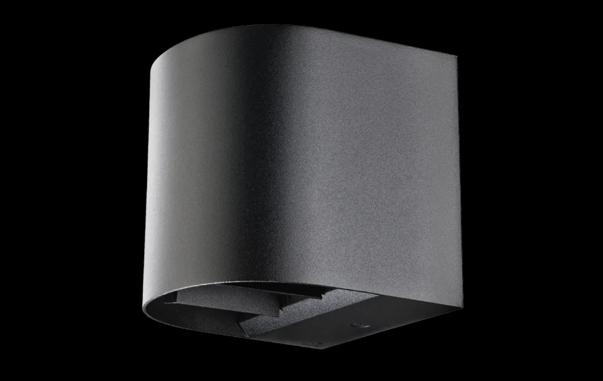 Utelamper Med Opp/Ned Lys>Sg Armaturen As Artes round vegglampe opp/ned utendørs IP65 8W 3000K Dimbar