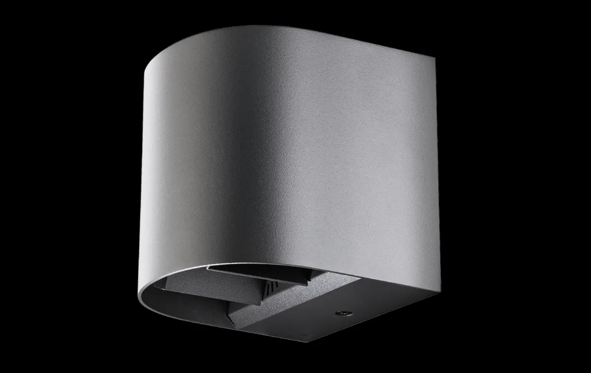 Utelamper Med Opp/Ned Lys>Sg Armaturen As Artes round vegglampe opp/ned utendørs IP65 8W 3000K Dimbar