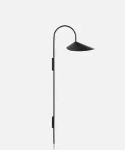 Interiørlamper|Leselamper>Ferm Living Arum vegglampe lang swing - svart