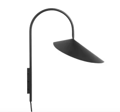 Interiørlamper|Leselamper>Ferm Living Arum vegglampe swing - svart