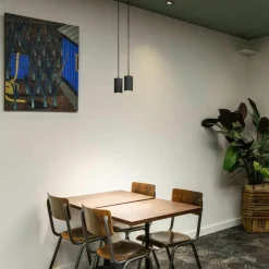 Kjøkkenbelysning Tak|Takpendler>Slv Asto tube takpendel 2-lys