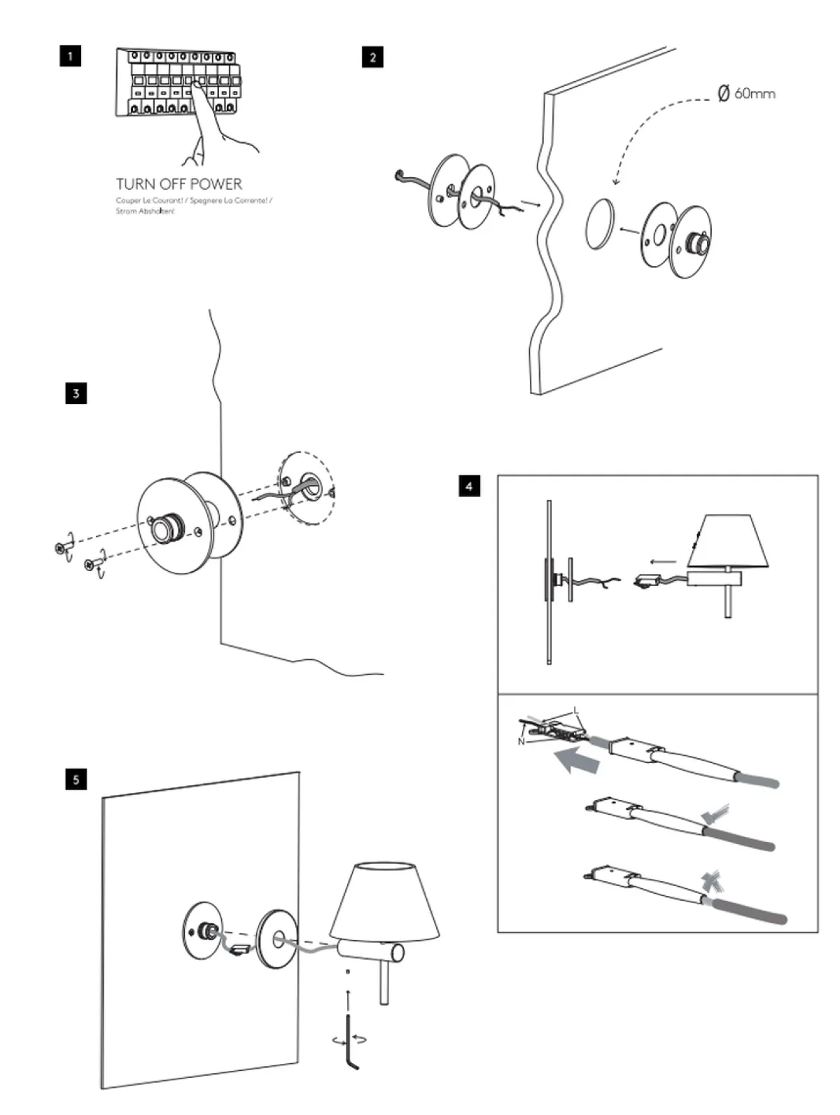 Baderomsbelysning Vegg>Astro Lighting Astro Speil feste Krom