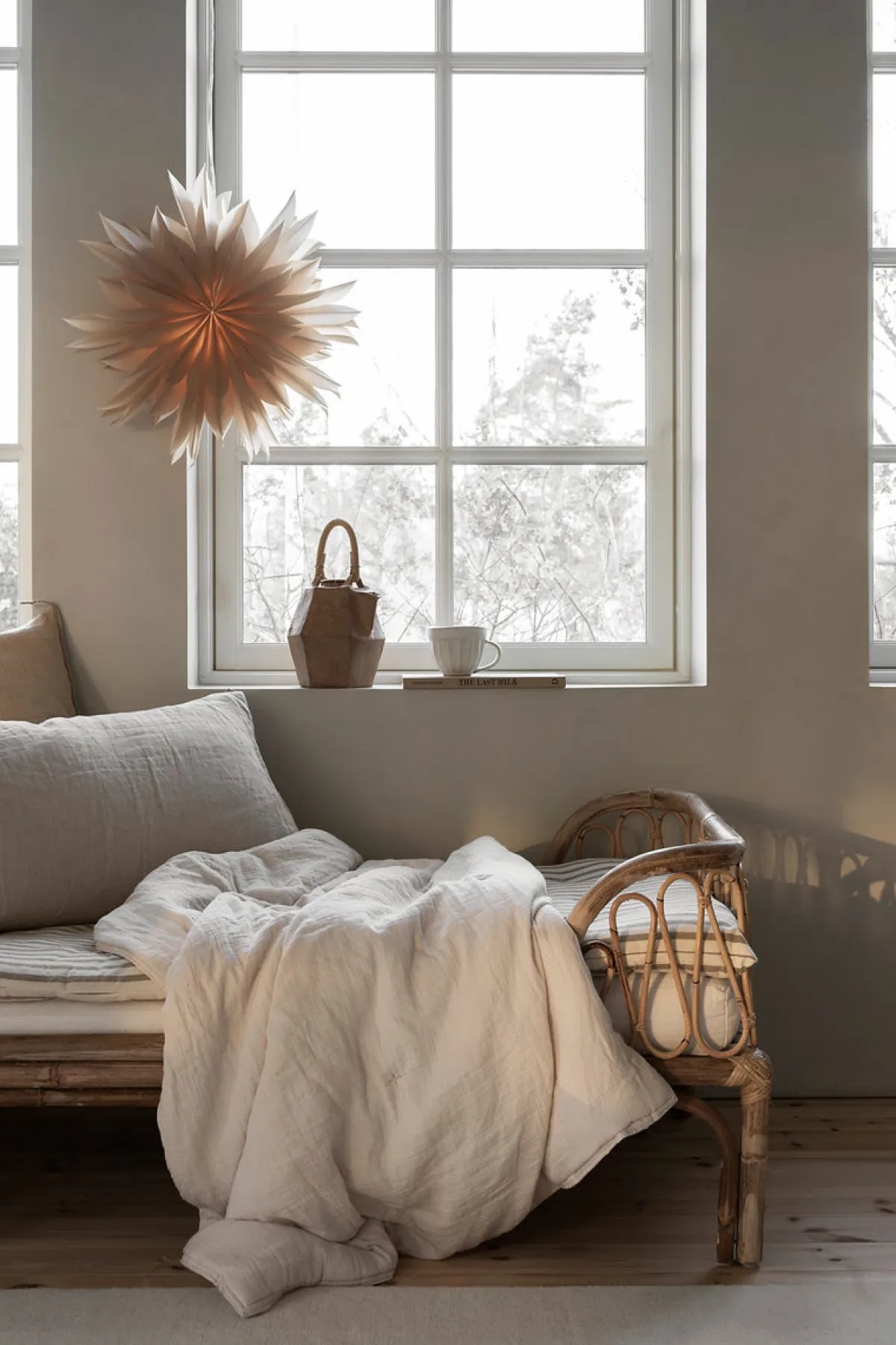 Adventsstjerner>Watt & Veke Athena Julestjerne 50 cm Beige