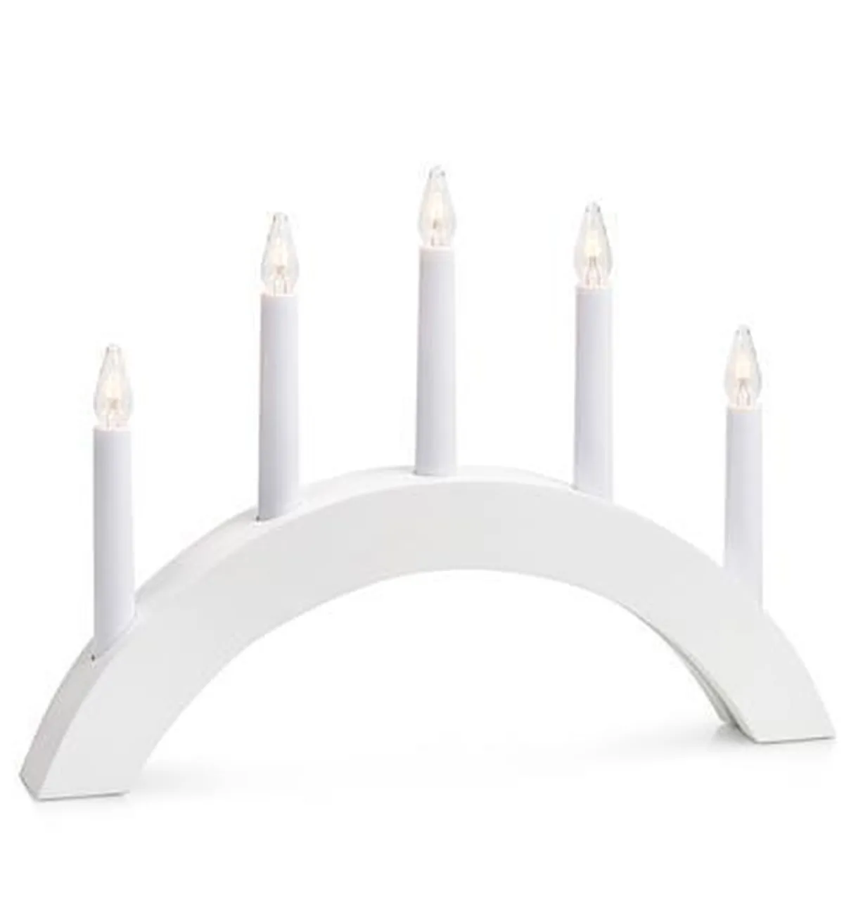 Adventsstaker>Marksløjd Atle adventsstake 5 Hvit