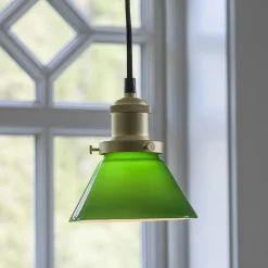 Vinduslamper|Kjøkkenbelysning Tak>Pr home of Scandinavia Ab August Takpendel 15 - Messing/Grønn Messing / Grønn