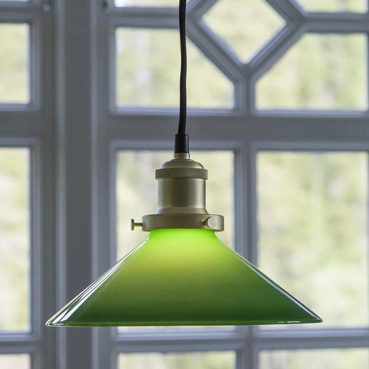 Vinduslamper|Kjøkkenbelysning Tak>Pr home of Scandinavia Ab August Takpendel 25 - Messing/Grønn Messing / Grønn