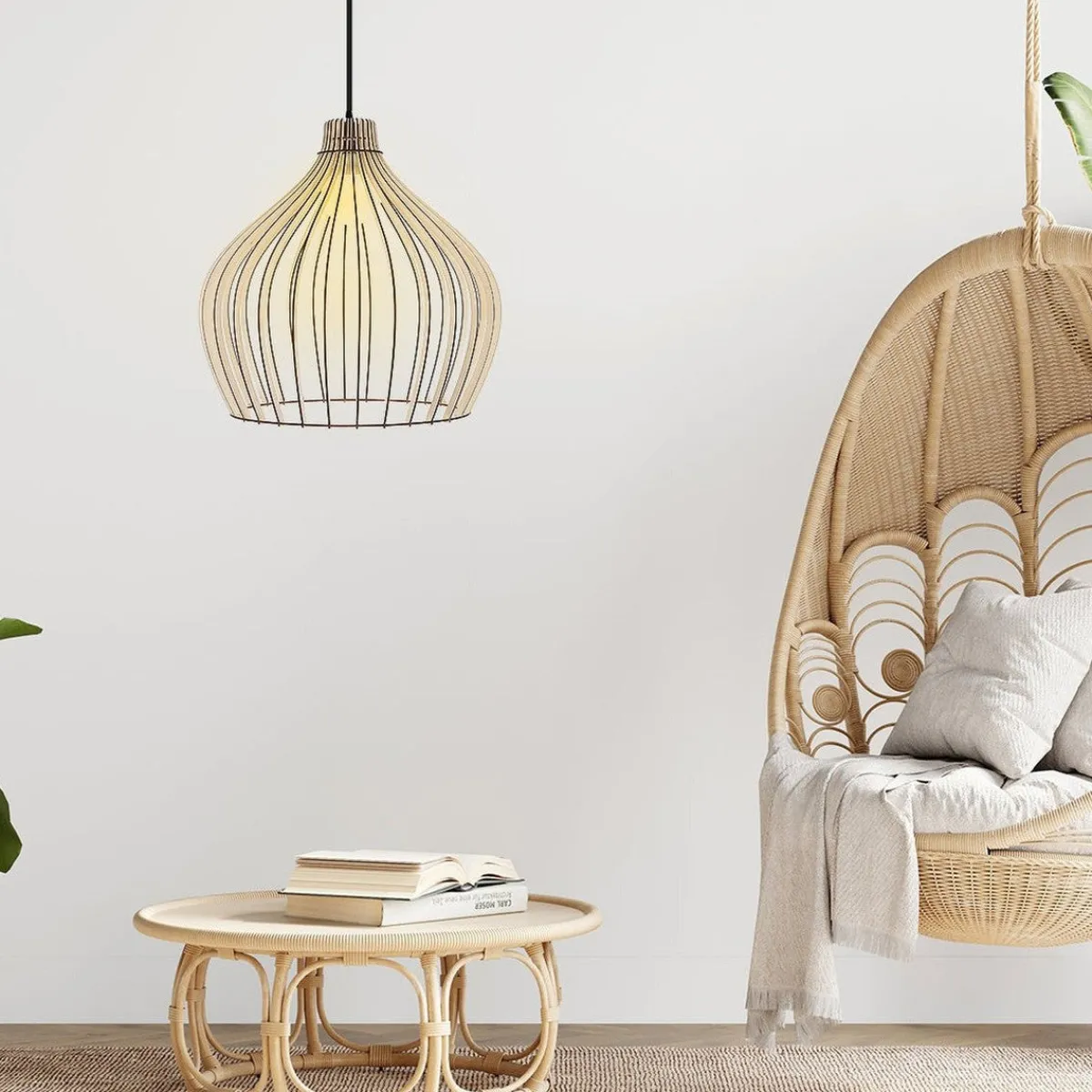 Kjøkkenbelysning Tak|Takpendler>Temar Aurora spile takpendel 58 cm - Natur