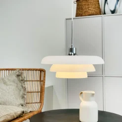 Kjøkkenbelysning Tak|Takpendler>Dyberg Larsen Ava takpendel Ø40 Hvit/krom