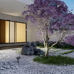 Spot På Spyd>Norlux Avior Zoom uplight m/spyd 11W utendørs IP65 - Mørk Grå