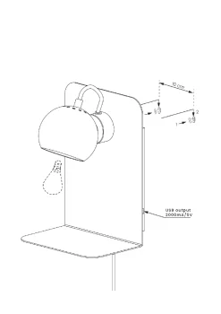 Vegglamper Med Usb><noscript><img width=