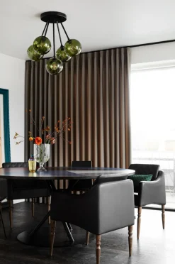 Kjøkkenbelysning Tak|Takpendler>Design by Us Ballroom Molecule taklampe - svart base/grønn glass Svart / Grønn