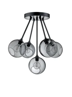 Kjøkkenbelysning Tak|Takpendler>Design by Us Ballroom Molecule taklampe - svart base/sotet glass Svart / Sotet